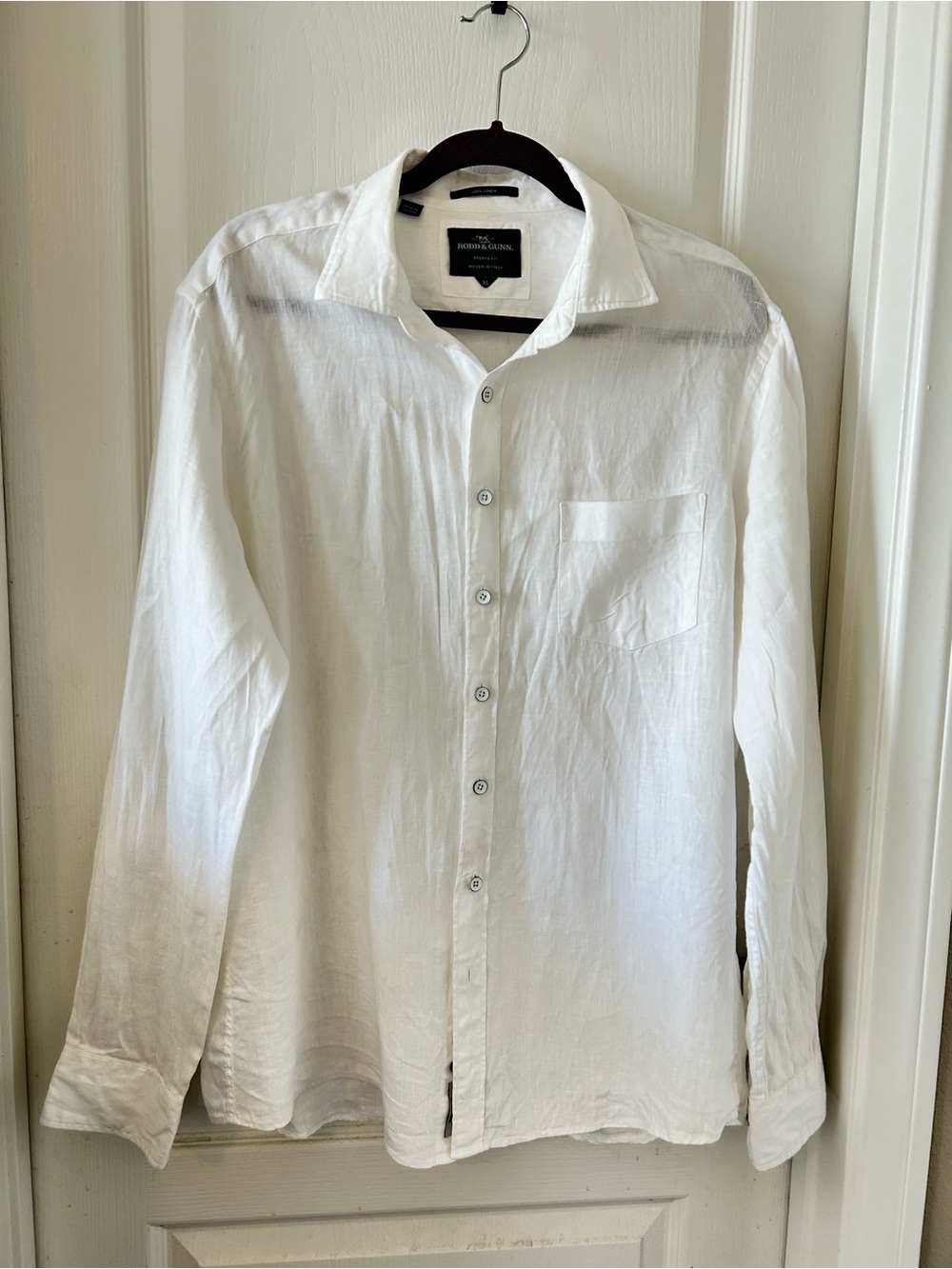 Rodd & Gunn White Men's Linen Shirt